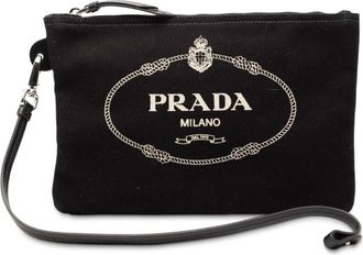 Prada Pre-owned Prada Canvas Canapa Logo Pouch PALN8NGG3JKS61BX