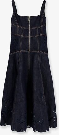 Self Portrait Vestito Midi in denim - SELF PORTRAIT - gender_Woman
