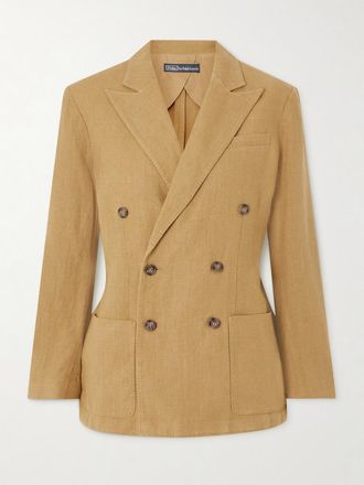Polo Ralph Lauren Blazer Doppiopetto In Lino - Neutri