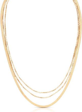 Ettika Layered Chain Necklace in Gold at Nordstrom