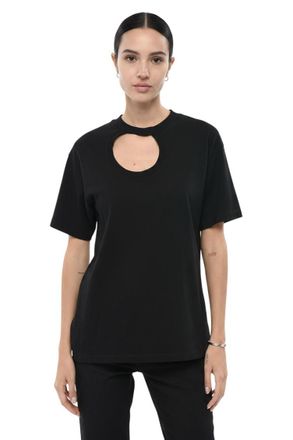 Off-white Black Round Neck T-Shirt