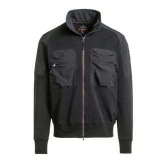 Parajumpers Jassen, Heren, Zwart, L, Katoen, Zipper Sweatshirt Donald