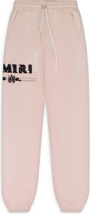 Amiri Silver/Pink MA Bar Applique Sweatpant