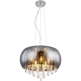 Globo Lighting L&aacute;mpara Colgante - Kalla - Cromo - Metal Vidrio Ahumado - - Globo