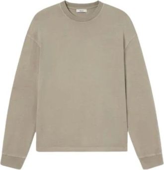 A Gold E Sweatshirts, male, Gray, Size: XL Washed-out Grey Long Sleeve Tee