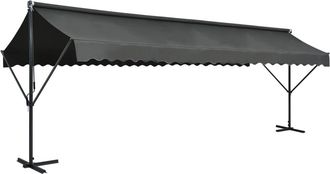 vidaXL Vidaxl - Toldo De Pie Independiente Gris Antracita 600x300 Cm