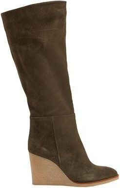8 by YOOX SPLIT LEATHER ROUND-TOE PLATFORM BOOT