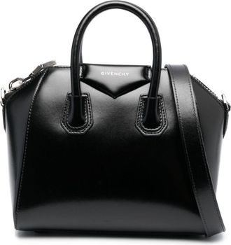 Givenchy Antigona logo-lettering tote bag - women - Calf Leather - One Size - Black