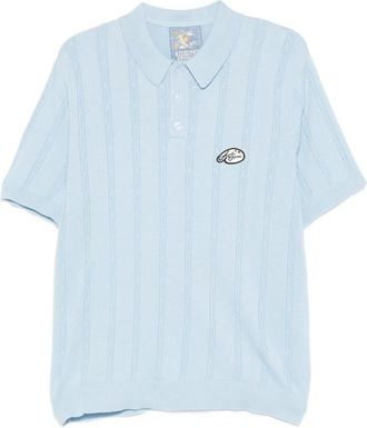 KidSuper Studios Embroidered Striped Polo Shirt