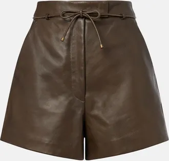 Max Mara Leather shorts