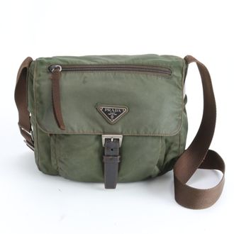 Prada Khaki Shoulder Bag Tote Bag (Pre-Owned)
