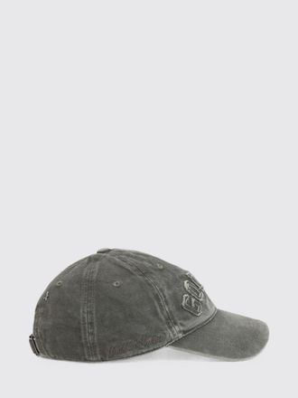 Golden Goose Cappello da baseball in denim con borchie e logo ricamato