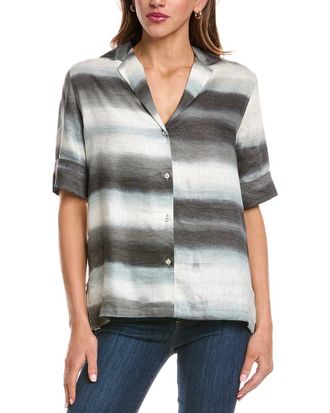 Officine G&eacute;n&eacute;rale Officine Generale Gaetane Linen-Blend Shirt