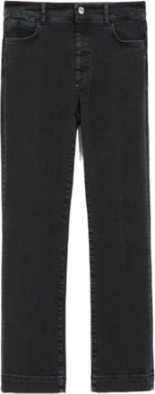 Sportmax Nilly 450 004 Mini Flare Broek - Dames - Flared Jeans - Zwart - W31 - Katoen - Jeans