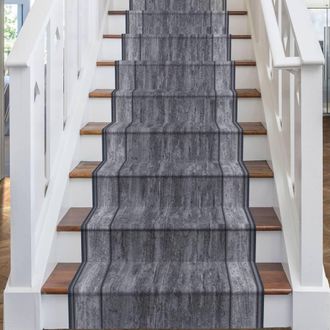 Runrug Stair Runner Carpet - Durable, Non-Slip, 5.4mm - Rama in Dark Grey | Size: 100 cm x 450 cm