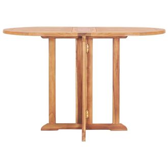 Berkfield Home Elegant 5 Piece Folding Outdoor Dining Set Solid Teak Wood in Brown