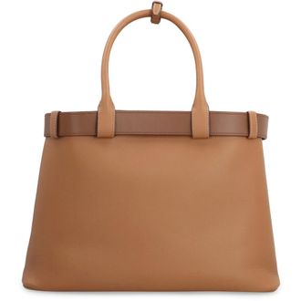 Prada Buckle Leather Bag - female - Prada - Handbags - Brown - ONE SIZE - Bags