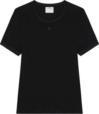 Courr&egrave;ges Mujer, Camisetas, Negro, Talla: M