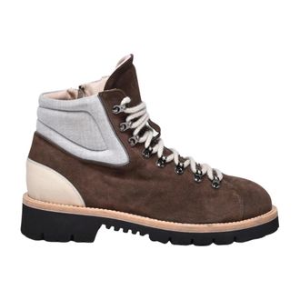 Eleventy Pedula Veterlaars - Heren - Schoenen - Bruin - Maat: 45 EU Leer