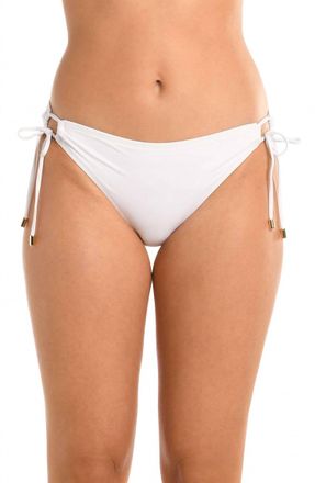 La Blanca Side Tie Hipster Bikini Bottom In White