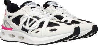 Valentino Garavani Womens White Fabric Athletic Sneakers