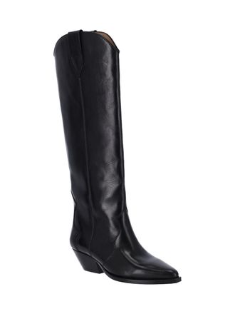 Isabel Marant Womens Boots Black Calf Leather