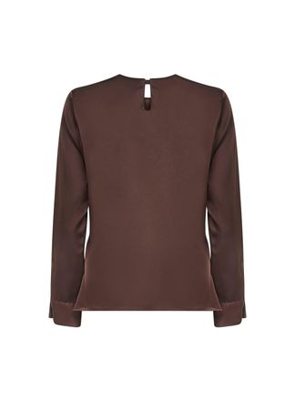 Blanca Vita Cesta Blouse - Brown