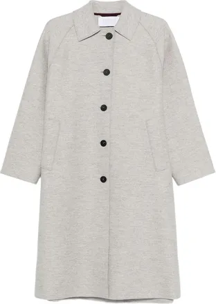 Harris Wharf London Balmacaan Raglan-sleeve Button Coat