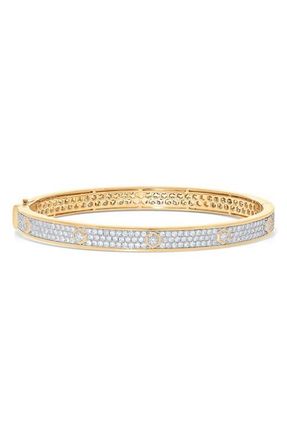 Sara Weinstock Honeycomb Pav&eacute; Diamond Bangle in Yellow Gold at Nordstrom, Size 6.5