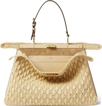 Fendi Borsa tote Peekaboo - Toni neutri
