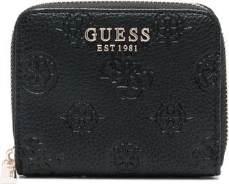 Guess Co logo-lettering wallet - women - Polyurethane/Polyester - One Size - Black