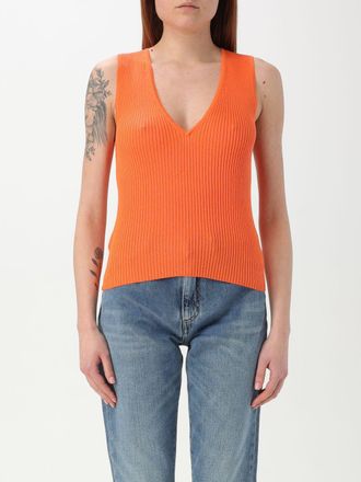 Pinko Top in maglia di cotone e seta Pinko