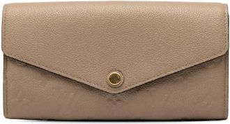Louis Vuitton Pre-owned Wallets, female, Beige, Size: ONE SIZE Pre-owned Leather Wallet