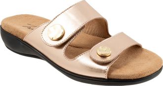 Trotters Ruthie Stitch Slide Sandal in Champagne at Nordstrom, Size 10.5