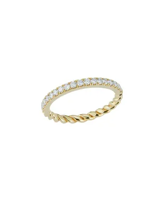 Nephora 14K 0.34 Ct. Tw. Diamond Rope Ring