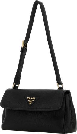 Prada Womens Black Leather Small Shoulder Bag Nero Vitello Borse A Mano