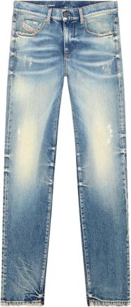 Diesel Blauwe Slim Fit Jeans - Heren - Regular Fit Jeans - Blauw - W28 - Katoen - Jeans