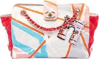 Chanel Pre-owned Arc De Triomphe Chain Shoulder Bag - Dames - Vintage Schoudertas - Veelkleurig - ONE Size - Pailletten - Vintage
