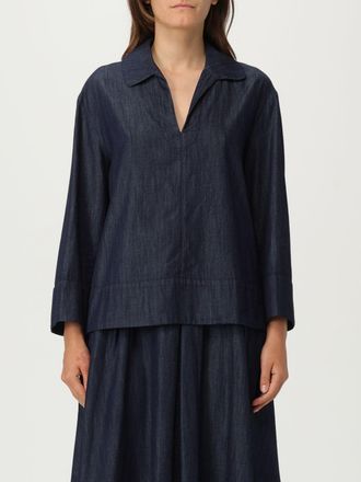 Max Mara Top S MAX MARA Woman color Denim