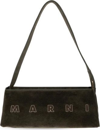 Marni Museo Bag - Dames - Schoudertassen - Groen - ONE Size - Leer - Tassen