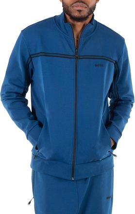 HUGO BOSS Tape Inserts Zip-Up Sweatshirt, Size X-Small