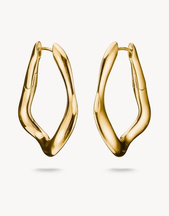 Thomas Sabo Orecchini a cerchio grandi placcati oro