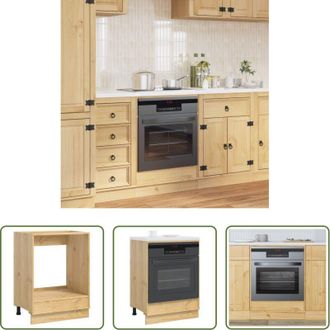 vidaXL Armadietto in legno massello - Armadietto SKI Marrone Miele 60 x 46 x 81 cm Pino massello