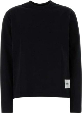 Jil Sander T-Shirt-Set aus schwarzer Baumwolle