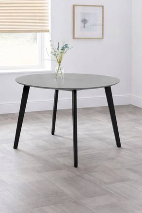 Julian Bowen Casa Round 4 Seater Dining Table in Grey