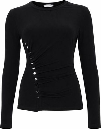 Paco Rabanne Top Con Bottoni Viscose Blouse