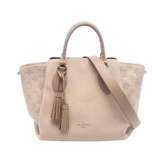 Louis Vuitton Pre-owned Haumea Mahina Handtas - Dames - Pre-owned - Beige - Maat: ONE Size Leer