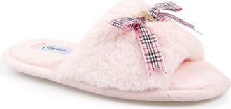 Candie's Wendy Faux Fur Slide Sandal in Pink at Nordstrom, Size 10