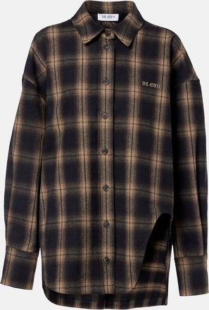 The Attico Camicia oversize in flanella di cotone a quadri