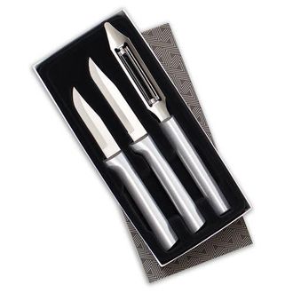 Rada 3 Piece Kitchen Basics Knife Set with Gift Box in Silver at Nordstrom